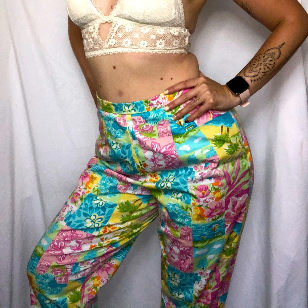 Vintage Briggs Floral Capris